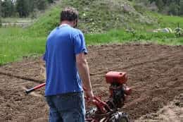 Soil rototilling