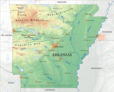 Arkansas Climate Map