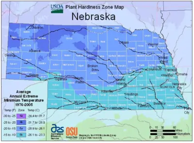 Nebraska Hardiness Zones