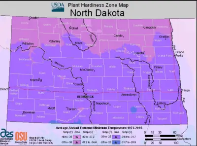 North Dakota Zone Map