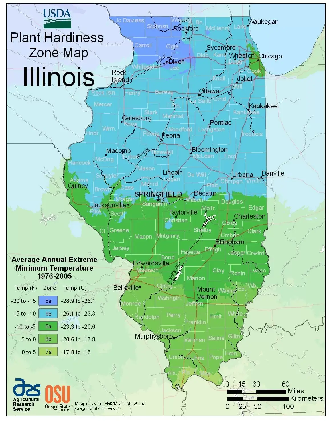 Illinois Hardiness Zone