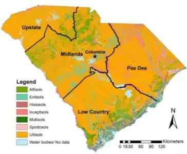 South Carolina Region Map